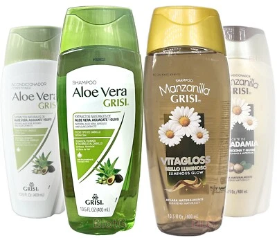 Grisi Shampoos Conditioners & Hair Lotions Aloe Vera Chamomile Manzanilla Bundle - Image 1 of 4