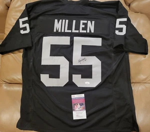Maglia firmata Matt Millen Los Angeles Raiders RARA Beckett BAS Super Bowl - Foto 1 di 4