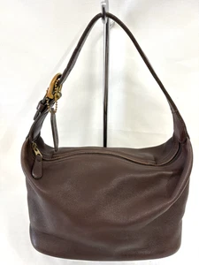 Vintage Coach Mini Soho Leather Hobo Bag Dark Brown 4145 Handbag Made in USA - Picture 1 of 18