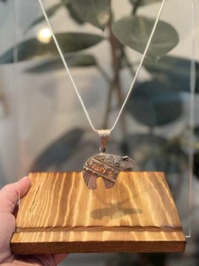 BEAUTIFUL Carmelio Patania Anglo Native American Sterling Silver Bear Pendant CP - Picture 1 of 9