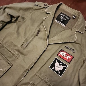 Women's Hard Rock Laura Be Army Jacket Guitar Co Epic Game Green XXL Modern Fit - Picture 1 of 12