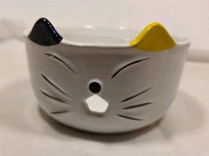 Ceramic Cat Yarn Bowl Yarn Holder A Darn Good Yarn Yarn Bowl Crochet Knit Nice - Picture 1 of 4