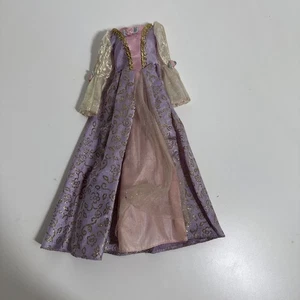 2001 Barbie Rapunzel Muñeca Vestido Vestido Púrpura Manga Larga Vestido de Repuesto - Imagen 1 de 4