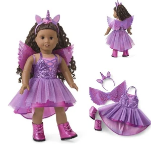 American Girl Mystisches Einhorn Kostüm Halloween Kostüm Neu im Karton! - Bild 1 von 2