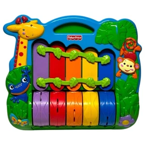Vintage 2007 Fisher Price Regenwald Regenbogen Klavier Baby Kleinkind Musikmacher Spielzeug - Bild 1 von 4