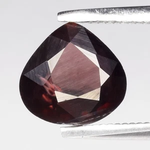 π 1.47ct Pear Natural Medium Pinkish Orange Zircon - Unheated, Tanzania Gem - Picture 1 of 4