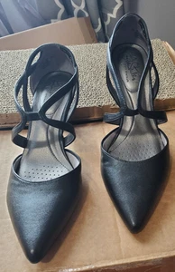LIFE STRIDE SOFT SYSTEM FLEX SEAMLESS BLACK VINCI HEELS SIZE 10M - Picture 1 of 4
