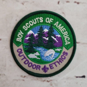 BSA, Boy Scouts of America, Outdoor Ethics, 3" Round Patch, Neu (Single Patch) - Bild 1 von 4