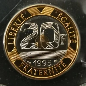20 FRANCS MONT SAINT MICHEL 1995 BU / SCELLEE ET ISSUE DU COFFRET / UNC FRANCE - Picture 1 of 2