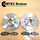 Audi A6 Avant 2.0T FSi 05-12 Front Brake Discs Pads MTEC Premium Drilled Grooved