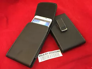 CUSTODIA NERA VERTICALE IN PELLE CUSTODIA CLIP DA CINTURA PER SAMSUNG GALAXY S9 PLUS - Foto 1 di 11