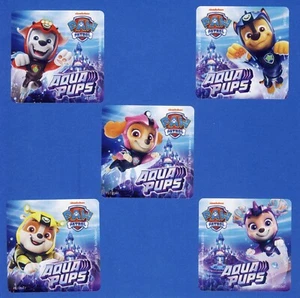 10 Paw Patrol Aqua Pups- Large Stickers - Skye, Chase, Rubble, Marshall, Coral - Picture 1 of 1