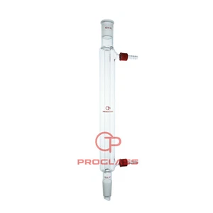 Laboratory 24/40 Glass Liebig Condenser with removable hose connectors - Picture 1 of 1