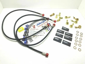 KIT TUBI FRENO ANT E POST NERO ATTACCHI ORO HONDA 929 CBR RR FIREBLADE 2000 2001 - Picture 1 of 1