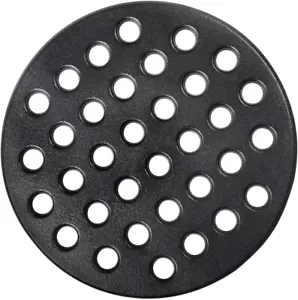 round Cast Iron Fire Grate, BBQ High Heat Charcoal Plate Large Big Green Egg Fir - Picture 1 of 7