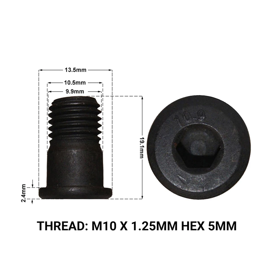 2x Front Brake Disc Retaining Screws Fits VAUXHALL VECTRA Mk2 02- Drs1666b