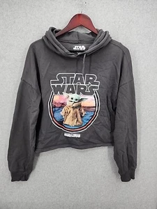 Star Wars Mandalorian The Child Yodas Hoodie XXL Juniors/kids. Cropped Relaxed - Picture 1 of 6