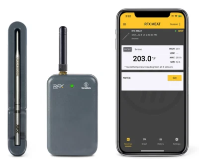 Thermoworks RFX Wireless Probe Starter Kit, TX-5600-01 - New Free Shipping