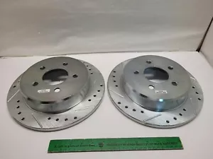 Power Stop Extreme Performance Drilled Slotted Rotor AR8552X Rear Left Right Set - Picture 1 of 7