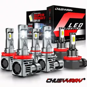For Honda Accord Crosstour 2010-2011 6X LED Headlight Bulbs Hi Lo Beam + Fog - Picture 1 of 12