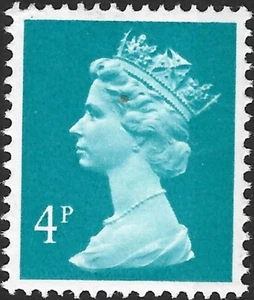 1985 Sg X864 4p greenish blue (1 side band) MNH - Picture 1 of 2