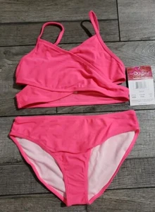 Kanu Surf Girls Coral Reef Beach Sport Wrap Around Bikini 2-Piece Swimsuit Sz 10 - Picture 1 of 7