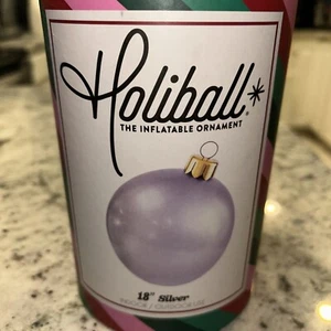 Holiball 18" - Der aufblasbare Weihnachtsschmuck - Silber - NEU haben mehr Farben - Bild 1 von 4