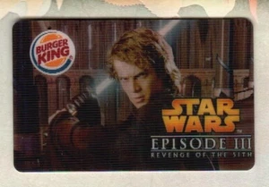 BURGER KING Star Wars, Revenge of the Sith ( 2005 ) Lenticular Gift Card ( $0 ) - Picture 1 of 2