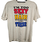 Vintage 1993 Funny Old Bald Guy Graphic T-Shirt Gag Gift Made USA Oneita Large