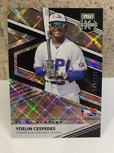 2020 Panini Elite Extra Edition Yoelin Cespedes #'d 94/155 Prime Numbers Rookie 