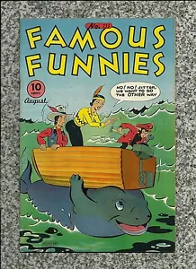 FAMOUS FUNNIES #133 1945 GOLDEN AGE FUMETTO UMORISMO MOLTO BELLO FN/IN PERFETTE CONDIZIONI - Foto 1 di 2