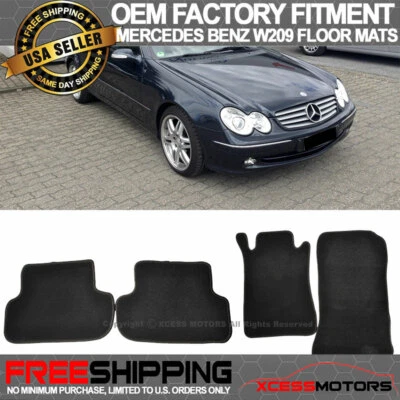 Alfombrillas de nailon Fit 03-09 Benz W209 clase CLK montaje de fábrica Foto 1 de 3