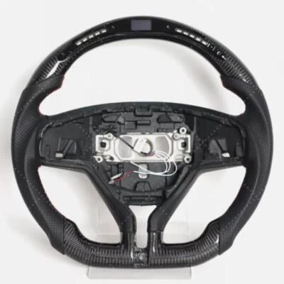 Carbon Fiber LED Steering Wheel For Maserati Ghibli Quattroporte 2015-2024 Foto 1 de 4