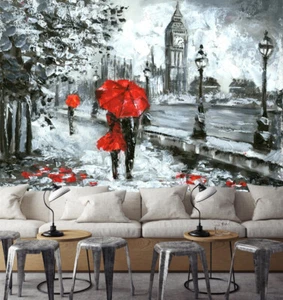 3D Grey City Pair 3382 Wallpaper Mural Wall Print Wall Wallpaper Murals US Coco - Picture 1 of 11