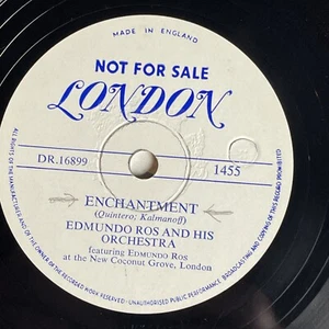 10" 78 RPM-Edmundo Ros-Be True to Me/Enchantment/London 1455 Promo - Imagen 1 de 4