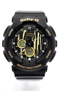 CASIO Ladies BABY-G Watch BA120SP-1A Analog Digital Dial Black Resin Band - Picture 1 of 4