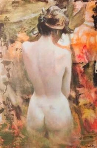 Thornton Utz - Melanie - Nude - RARE A/P Lithograph - Signed - MINT - Foto 1 di 1