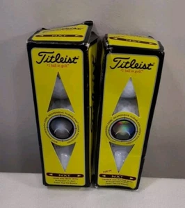 Titleist NXT - BRAND NEW LOT OF 2 BOXES OF 3 GOLF BALLS (6 BALLS TOTAL) NOS - Picture 1 of 8