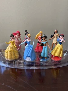 Disney Store Princess Figurine Set Cake Toppers 8 Piece - Picture 1 of 24