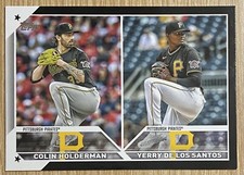 2023 Topps Update ROOKIE COMBOS Holderman/de Los Santos Black /72 Pirates RC