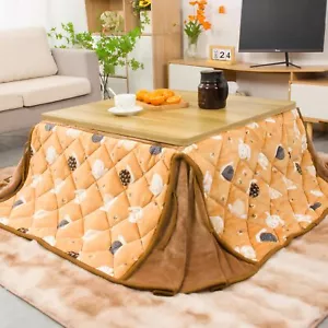 JEMA Kotatsu Futon Space-saving Kotatsu Quilt Square Kotatsu Futon Slit - Picture 1 of 1