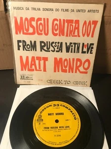 Matt Monro 007 James Bond From Russia With Love BRAZIL 45 Odeon 1964 RARE vinyl - Picture 1 of 6