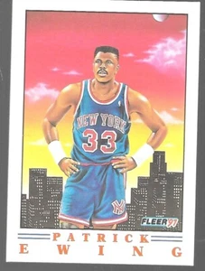 Subconjunto de arte Fleer 1991 Patrick Ewing 4 de 6 New York Knicks baloncesto - Imagen 1 de 8
