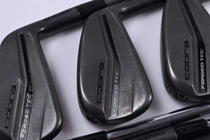 Cobra King Forged Tec 2023 Black Irons / 4-PW / Stiff Flex KBS $-Taper Lite - Picture 1 of 7