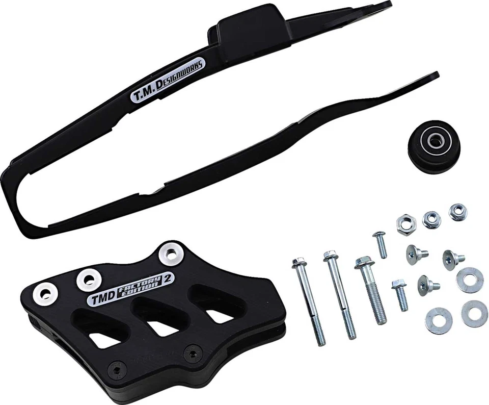 TM Designworks Dirt Cross Slide n Guide Kit-Yamaha-YZ 250F-2019-2023-Negro - Mot Foto 1 de 1