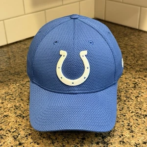 Indianapolis Colts NFL New Era 39Thirty Stretch Fit Hat Cap Small/Medium Blue - Picture 1 of 11