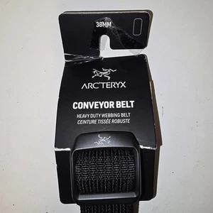 Arc'teryx Conveyor Belt 38mm Black Webbing Metal Buckle Size Large - Picture 1 of 6