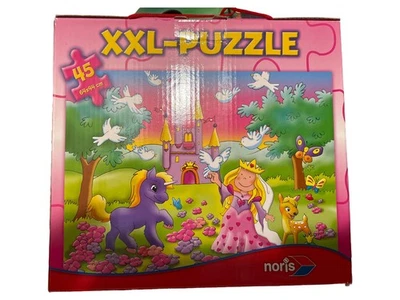 Noris Puzzle XXL 45 Pezzi - Bambina Principessa Unicorno - Immagine 1 di 4