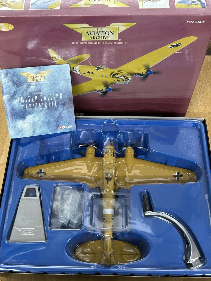 Corgi The Aviation Archive Heinkel He-111H-6 -S7+HA, StG 3 AA33708 1:72 Scale - Image 1 of 4