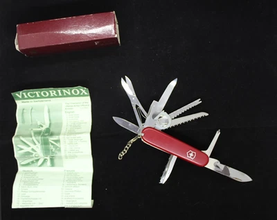 Victorinox Champion Swiss Army Officers' Knife - Red - 25 Multi Functional Tool - Image 1 of 4
